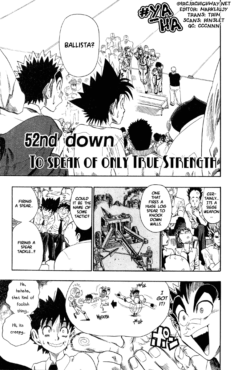 Eyeshield 21 Chapter 52 page 1 - Chapter 52: To Speak of Only True Strength