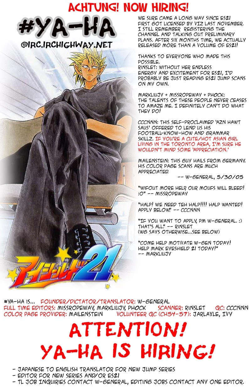 Eyeshield 21 Chapter 57 page 22 - Chapter 57: It's All but Fireworks of the Past