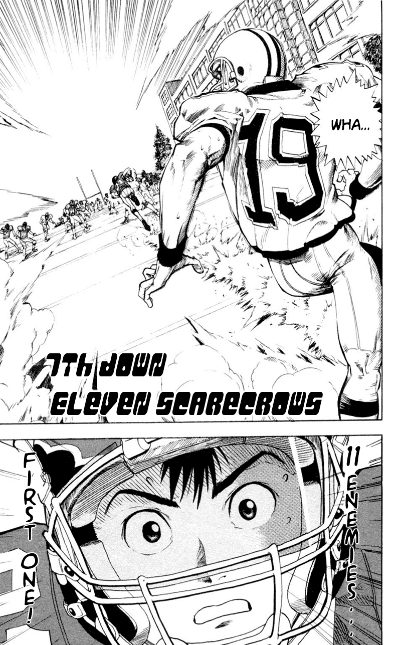 Eyeshield 21 Chapter 7 page 1 - Chapter 7: Eleven Scarecrows