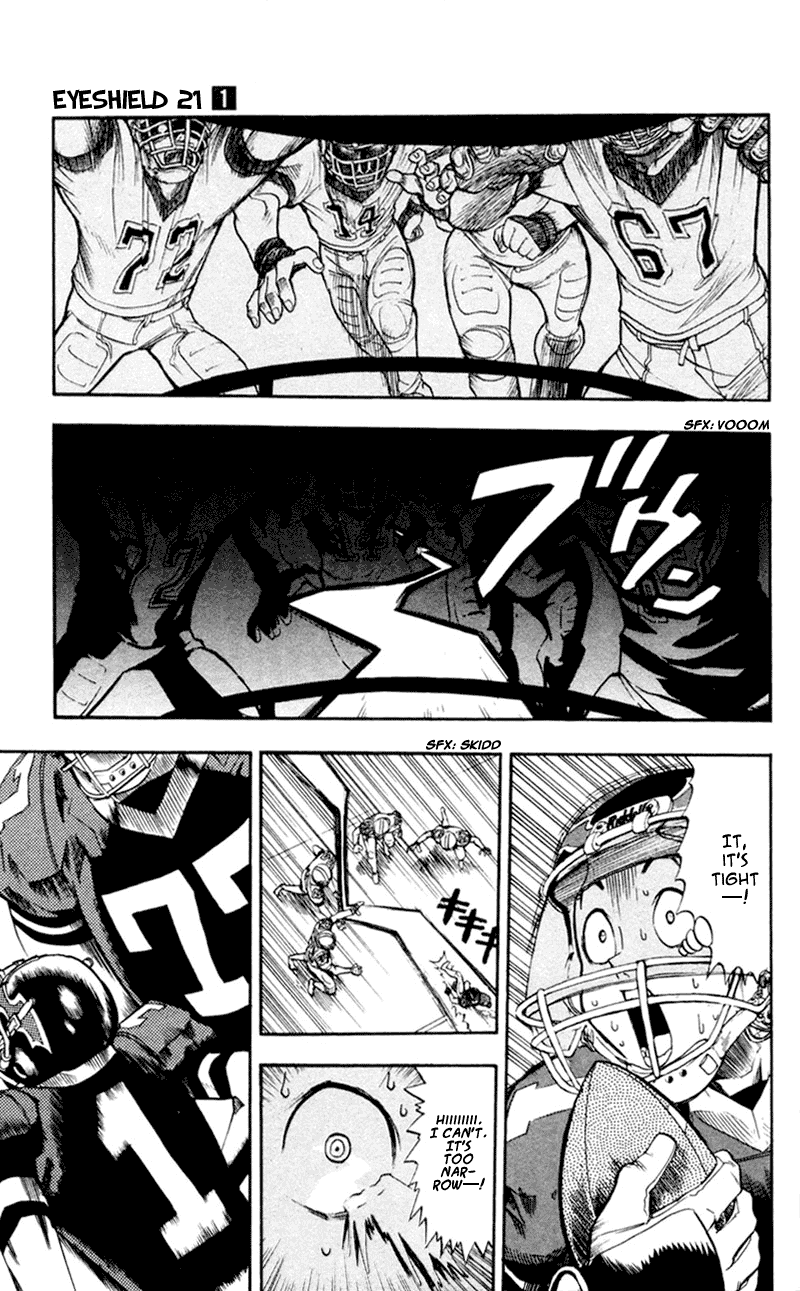 Eyeshield 21 Chapter 7 page 6 - Chapter 7: Eleven Scarecrows