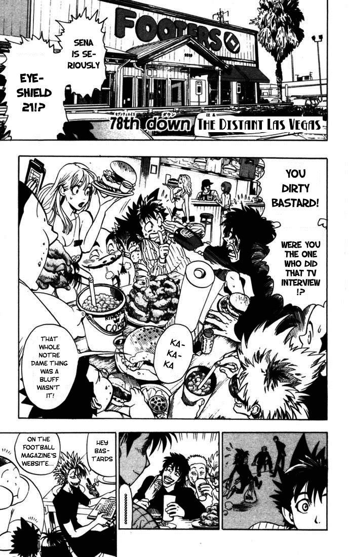 Eyeshield 21 Chapter 78 page 2 - Chapter 78: The Distant Las Vegas