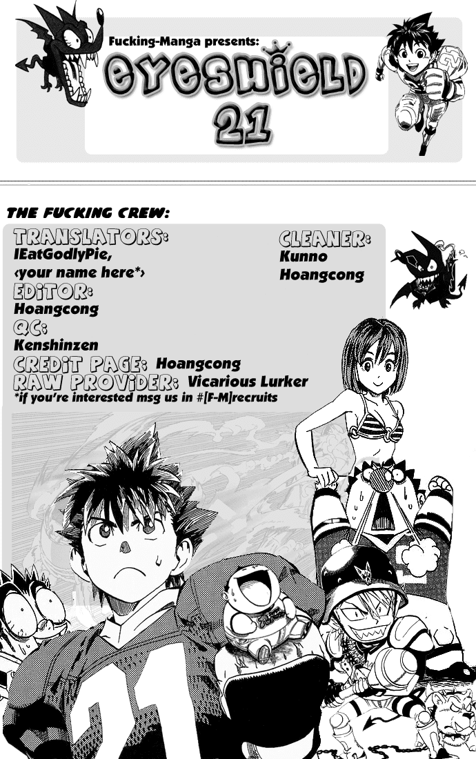 Eyeshield 21 Chapter 84 page 1 - Chapter 84: Ghost Movement