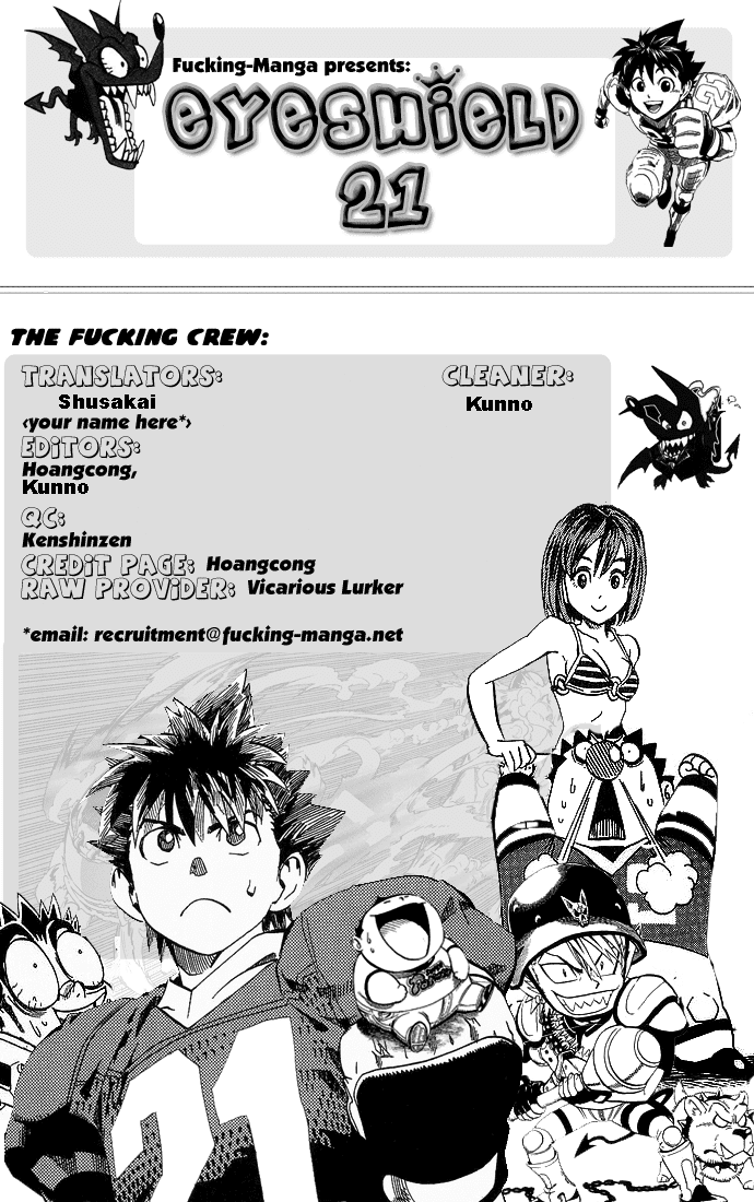 Eyeshield 21 Chapter 86 page 1 - Chapter 86: Is there a Loser in the House