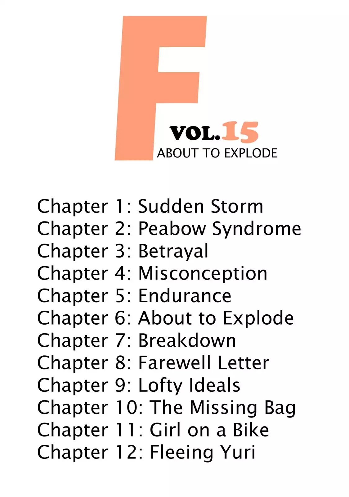F (Noboru Rokuda) Chapter 15.1 page 4 - Vol.15 Chapter 1: Sudden Storm