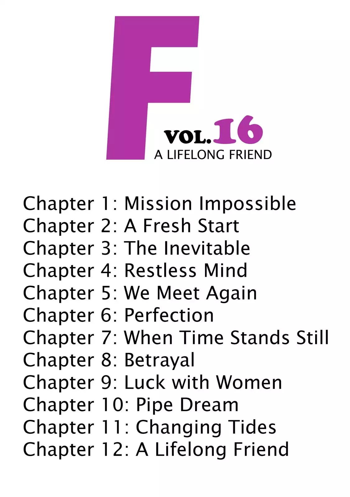 F (Noboru Rokuda) Chapter 16.1 page 4 - Vol.16 Chapter 1: Mission Impossible