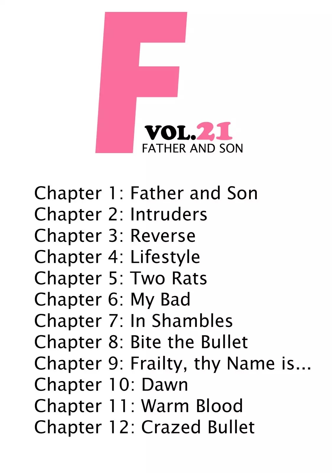 F (Noboru Rokuda) Chapter 21.1 page 4 - Vol.21 Chapter 1: Father and Son