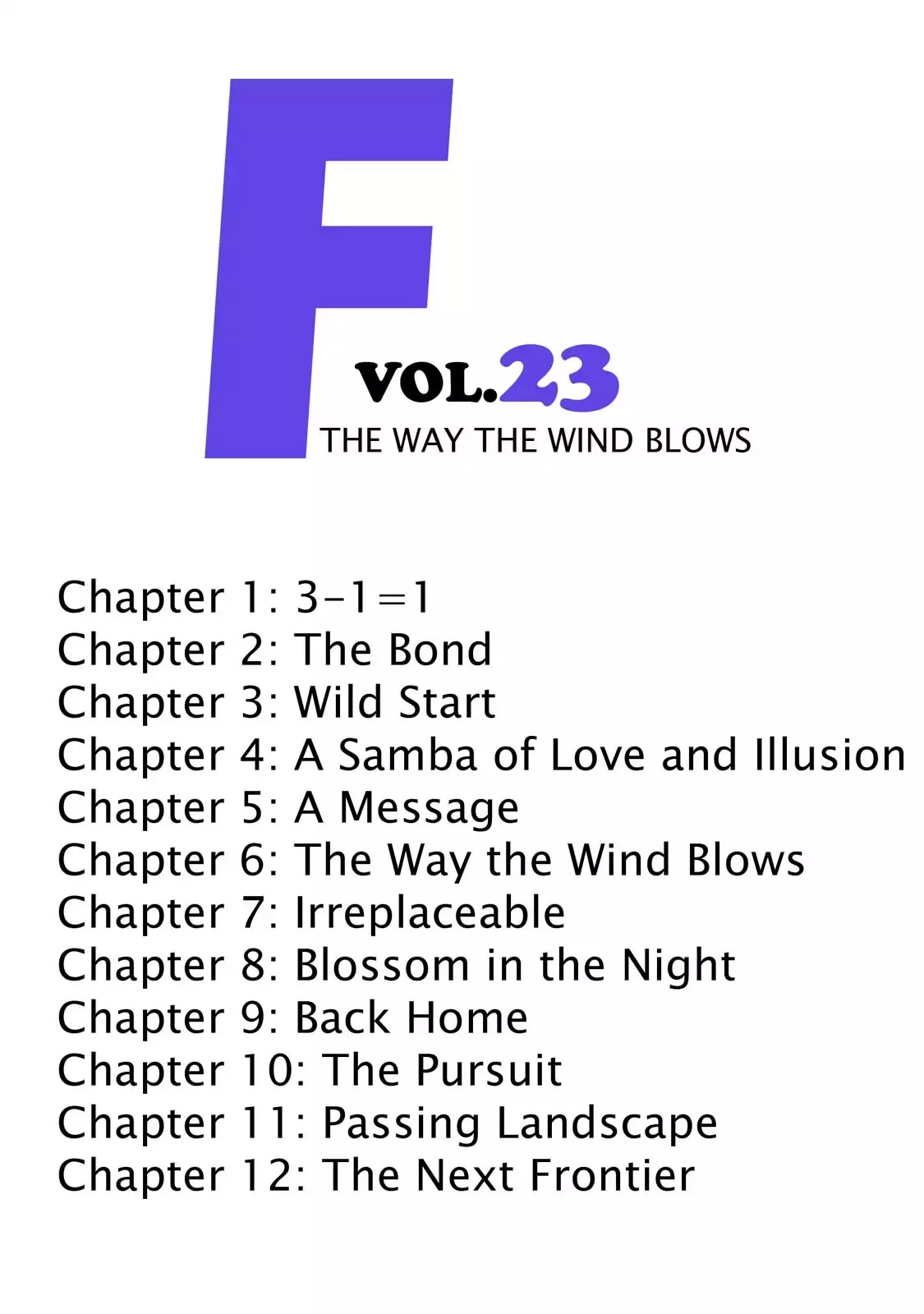 F (Noboru Rokuda) Chapter 23.1 page 4 - Vol.23 Chapter 1: 3-1=1