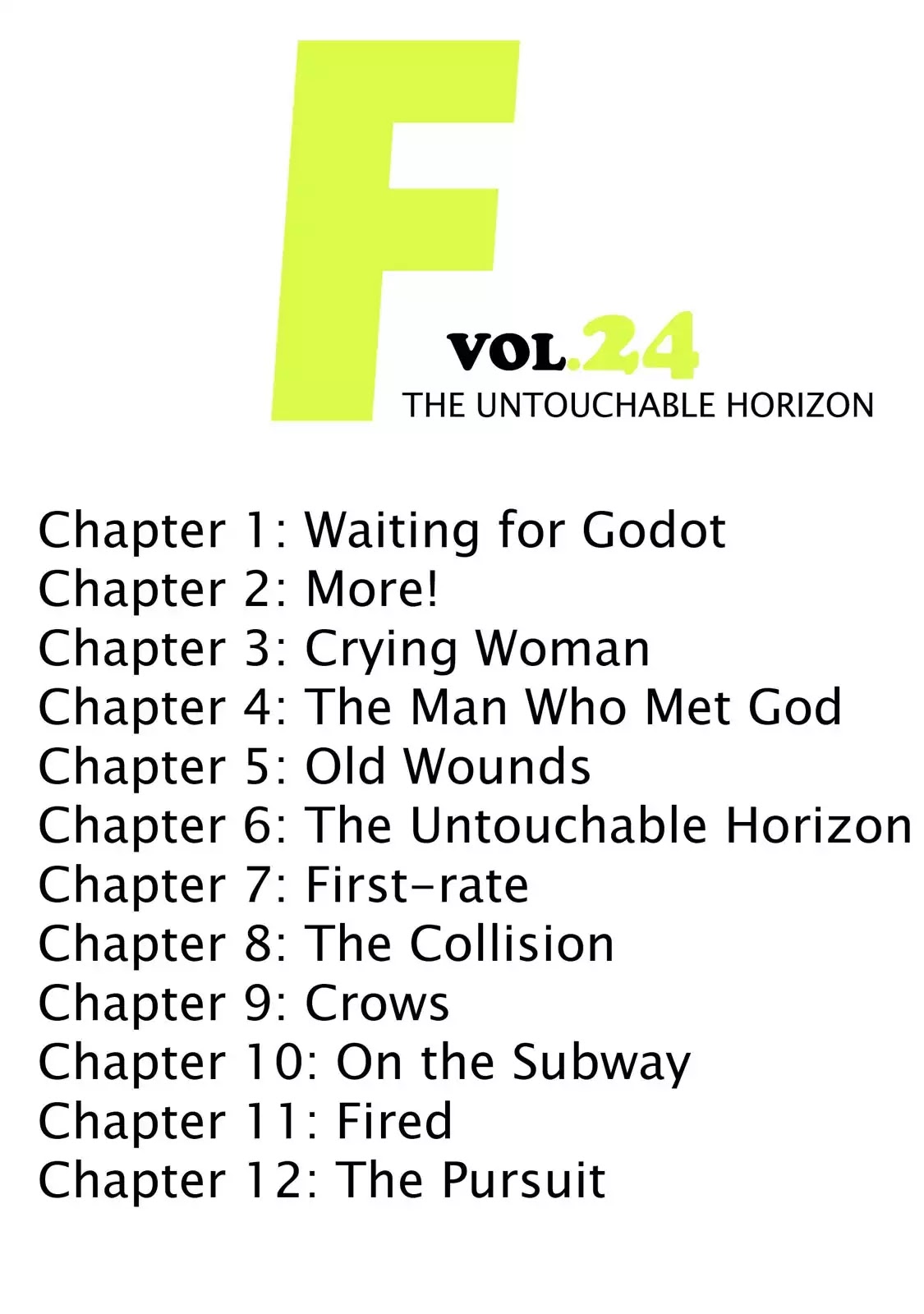 F (Noboru Rokuda) Chapter 24.1 page 4 - Vol.24 Chapter 1: Waiting for Godot