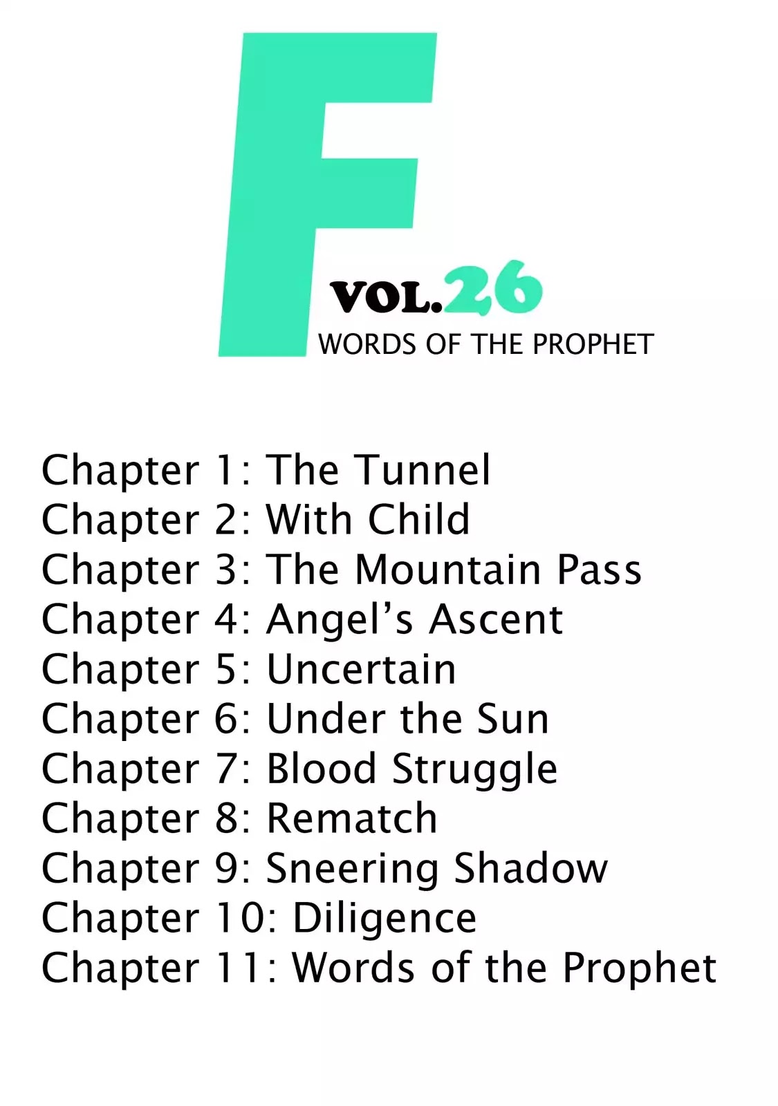 F (Noboru Rokuda) Chapter 26.1 page 4 - Vol.26 Chapter 1: The Tunnel