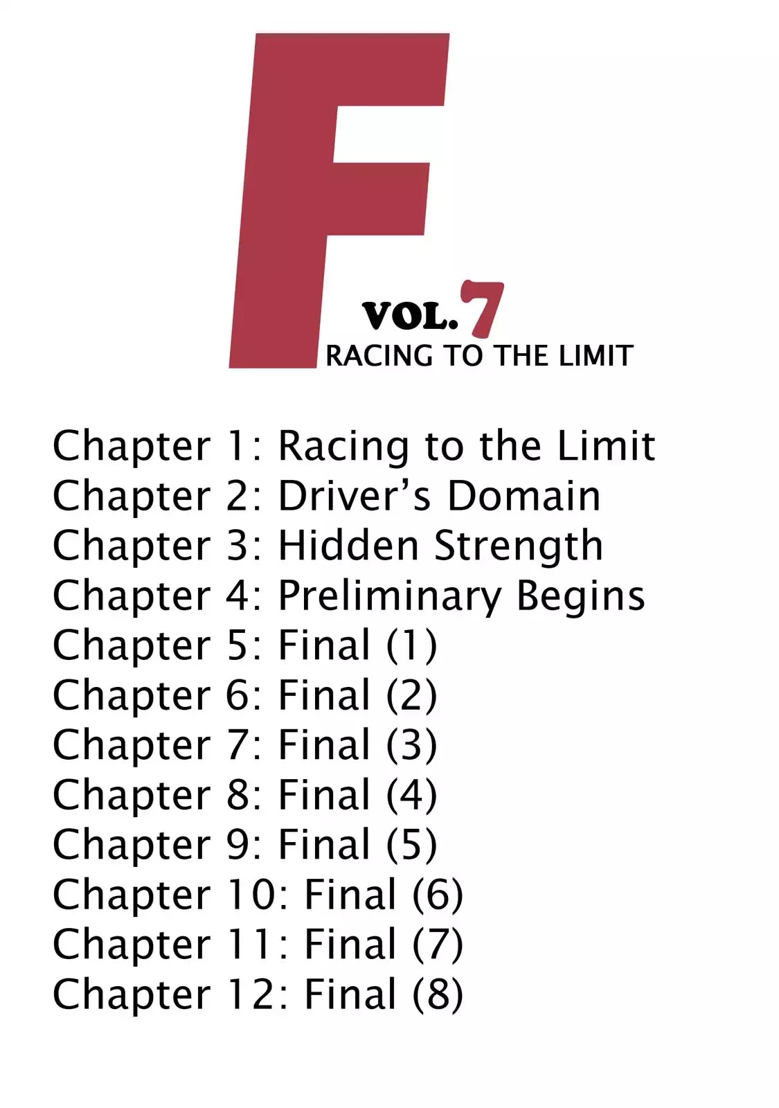 F (Noboru Rokuda) Chapter 7.1 page 4 - Vol.7 Chapter 1: Racing to the Limit