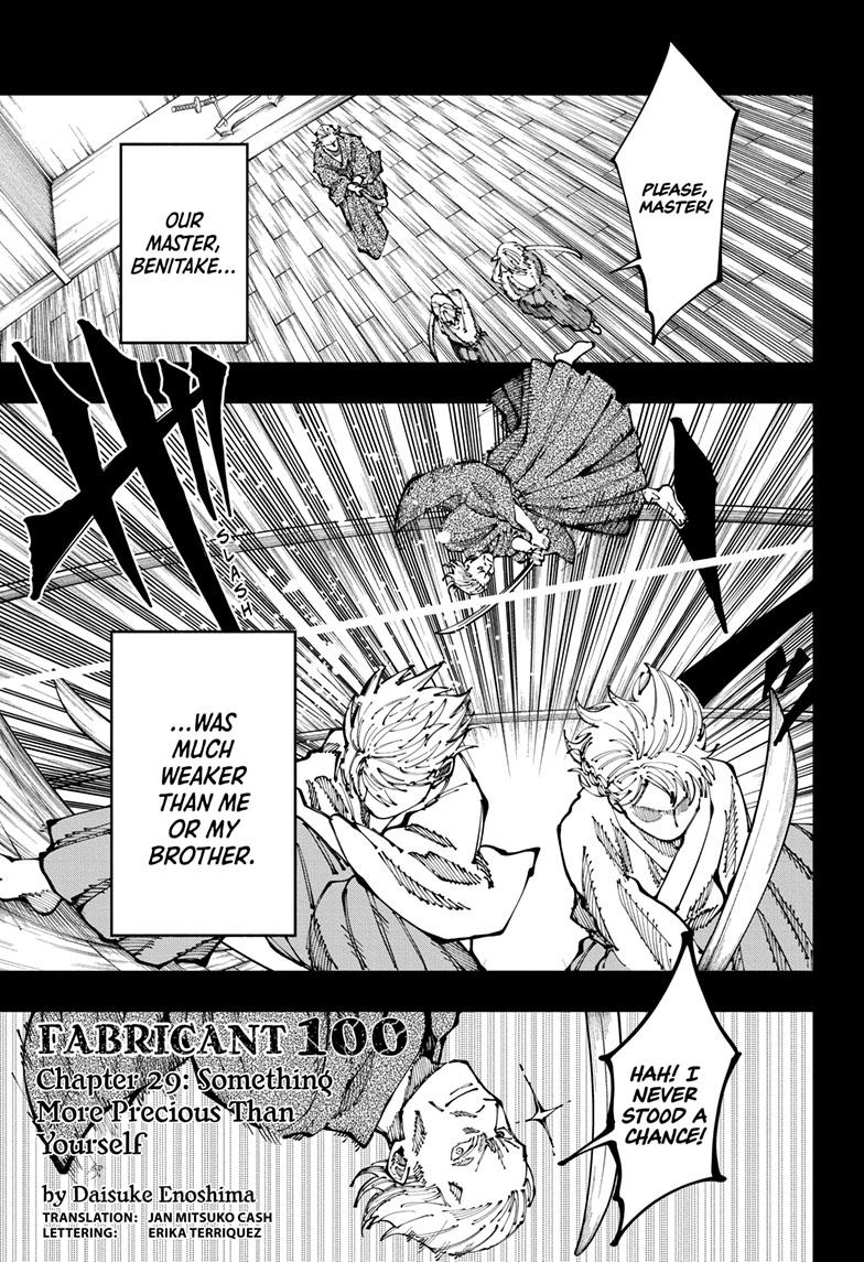 Fabricant 100 Chapter 29 page 1 - Chapter 29