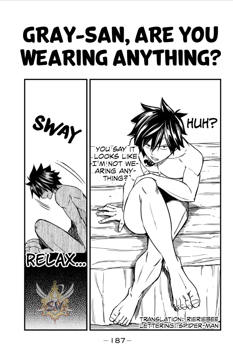 Fairy Tail: 100 Years Quest Chapter 135.5 page 1 - Chapter 135.5: Gray-san, Are you wearing anything?