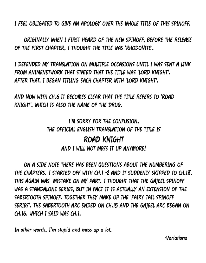 Fairy Tail Gaiden - Road Knight Chapter 6 page 11 - Chapter 6 : The Knight of the Dark Road