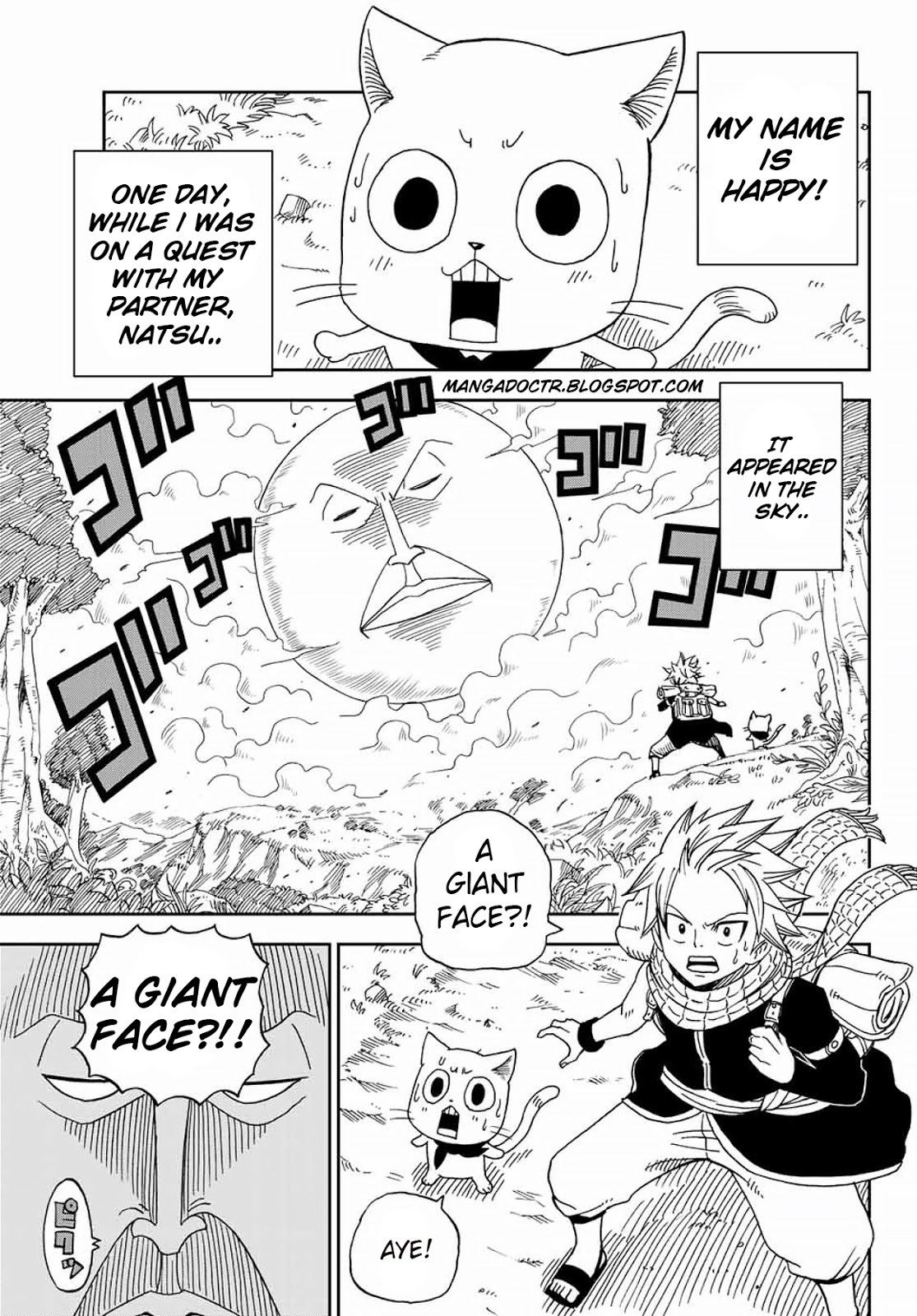 Fairy Tail: Happy's Great Adventure Chapter 1 page 3 - Chapter 1: Happy Arrives in Another World?!