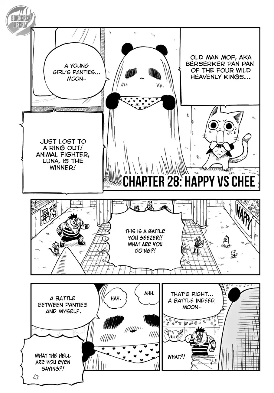 Fairy Tail: Happy's Great Adventure Chapter 28 page 1 - Chapter 28: Happy VS Chee