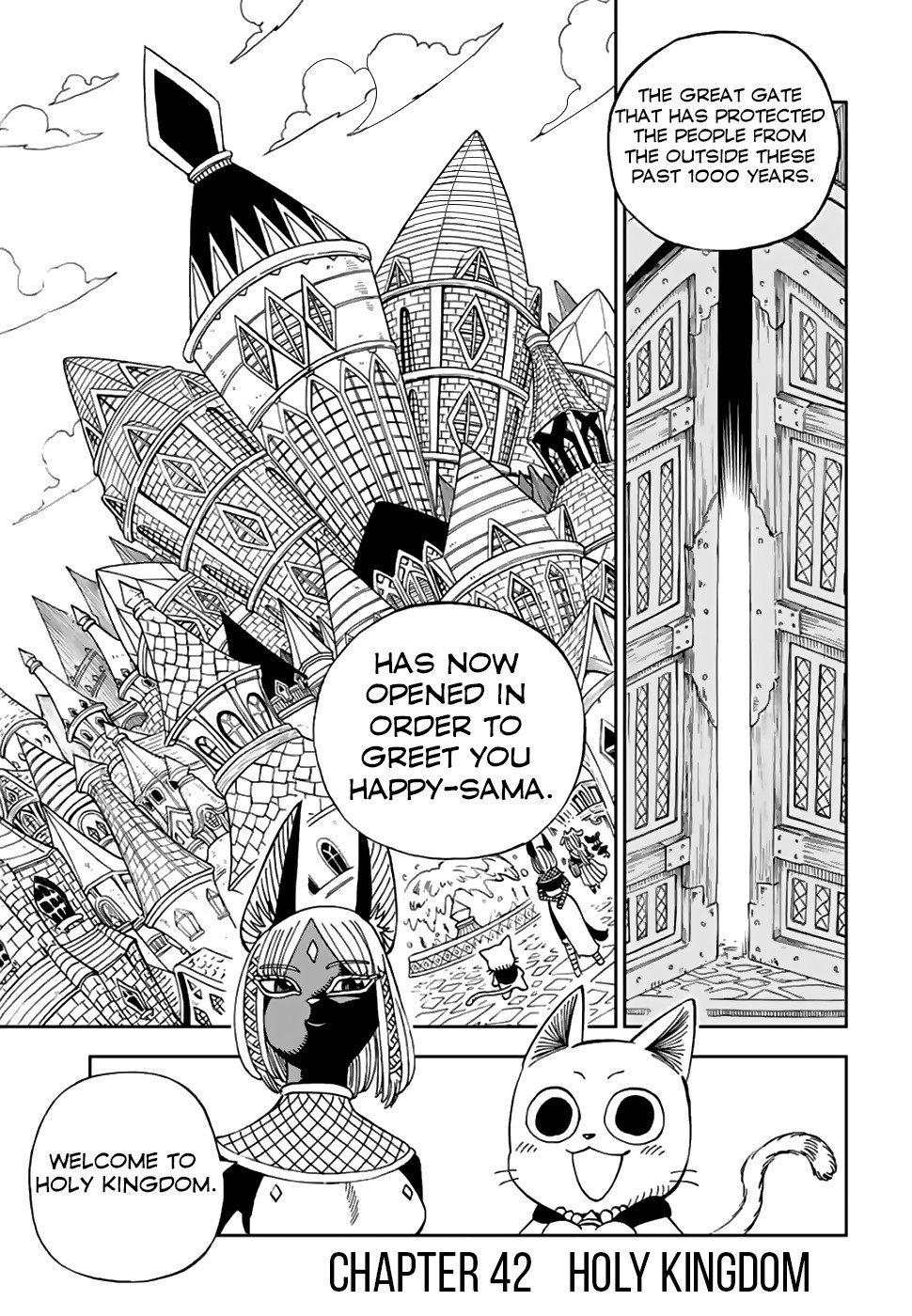 Fairy Tail: Happy's Great Adventure Chapter 42 page 1 - Chapter 42: Holy Kingdom