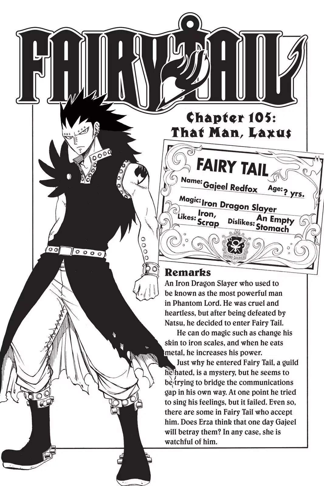 Fairy Tail Chapter 105 page 1 - Chapter 105: That Man, Laxus