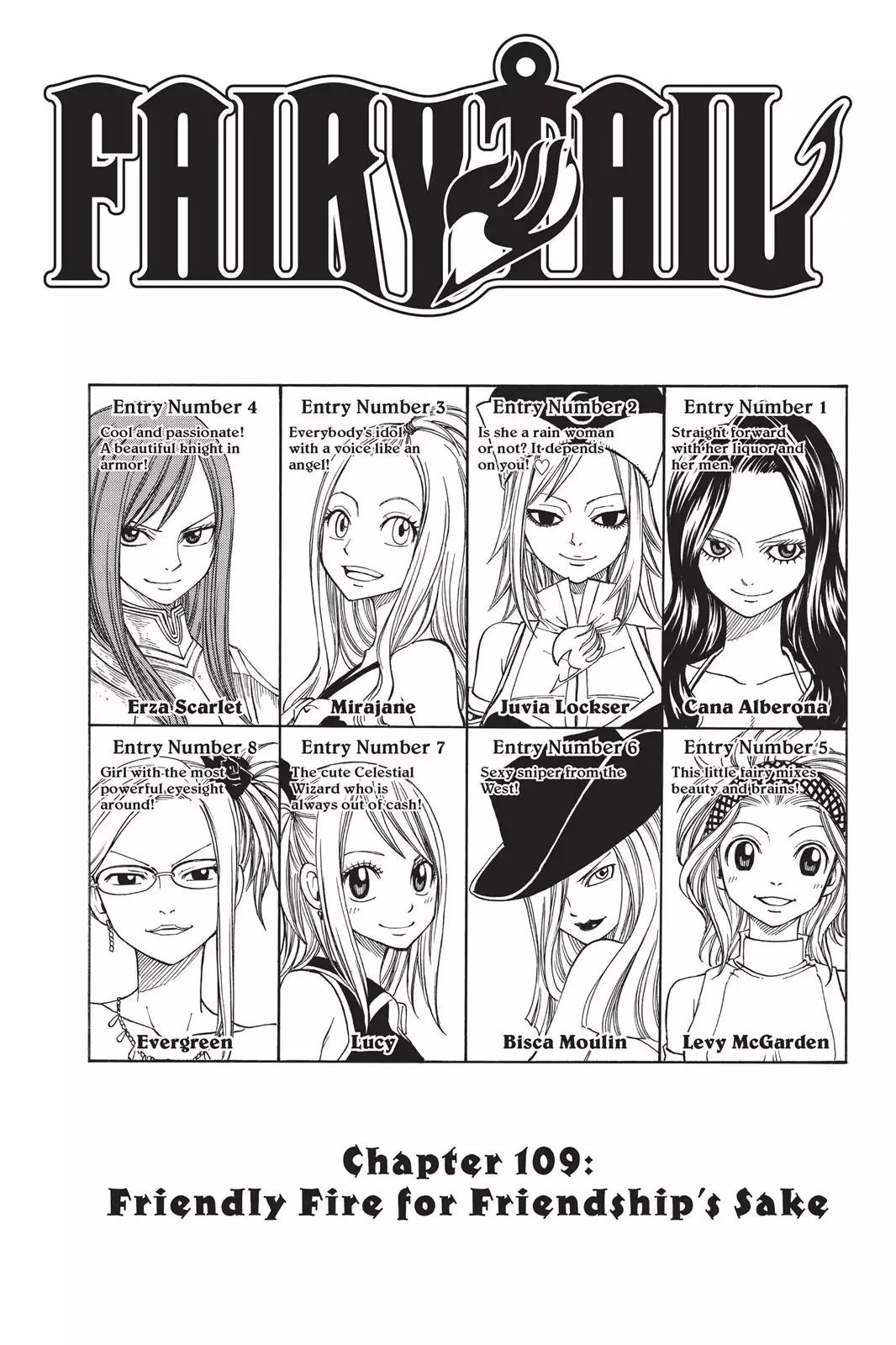 Fairy Tail Chapter 109 page 1 - Chapter 109: Friendly Fire For Friendship's Sake