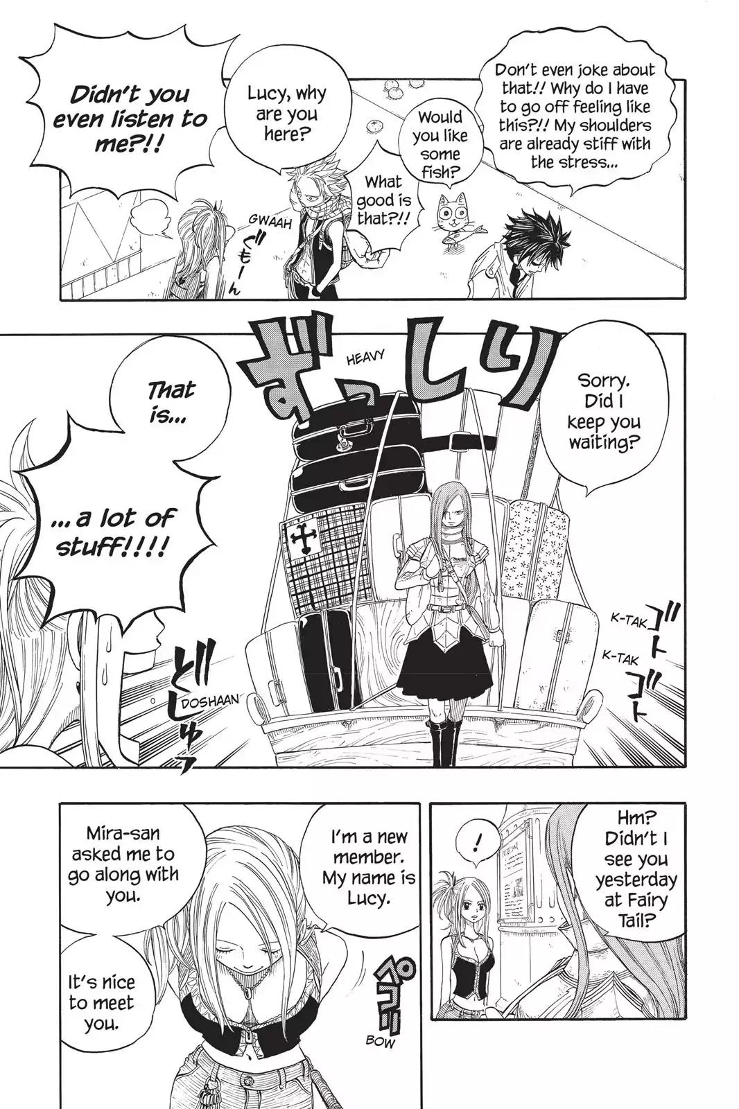 Fairy Tail Chapter 11 page 5 - Chapter 11: Natsu On The Train