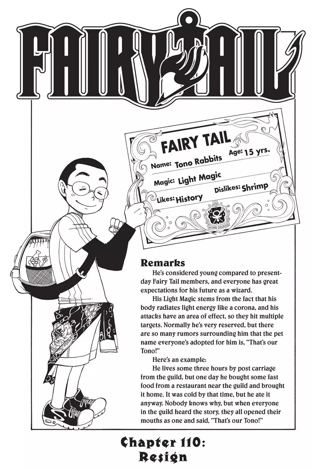Fairy Tail Chapter 110 page 5 - Chapter 110: Resign
