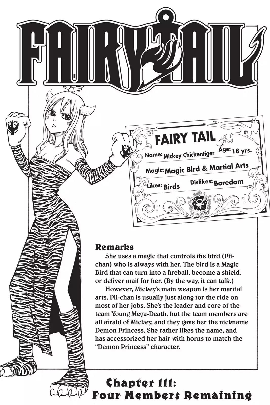 Fairy Tail Chapter 111 page 1 - Chapter 111: Four Members Remaining