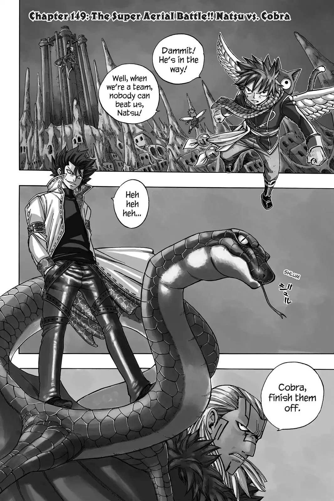 Fairy Tail Chapter 149 page 2 - Chapter 149: The Super Aerial Battle!! Natsu Vs. Cobra