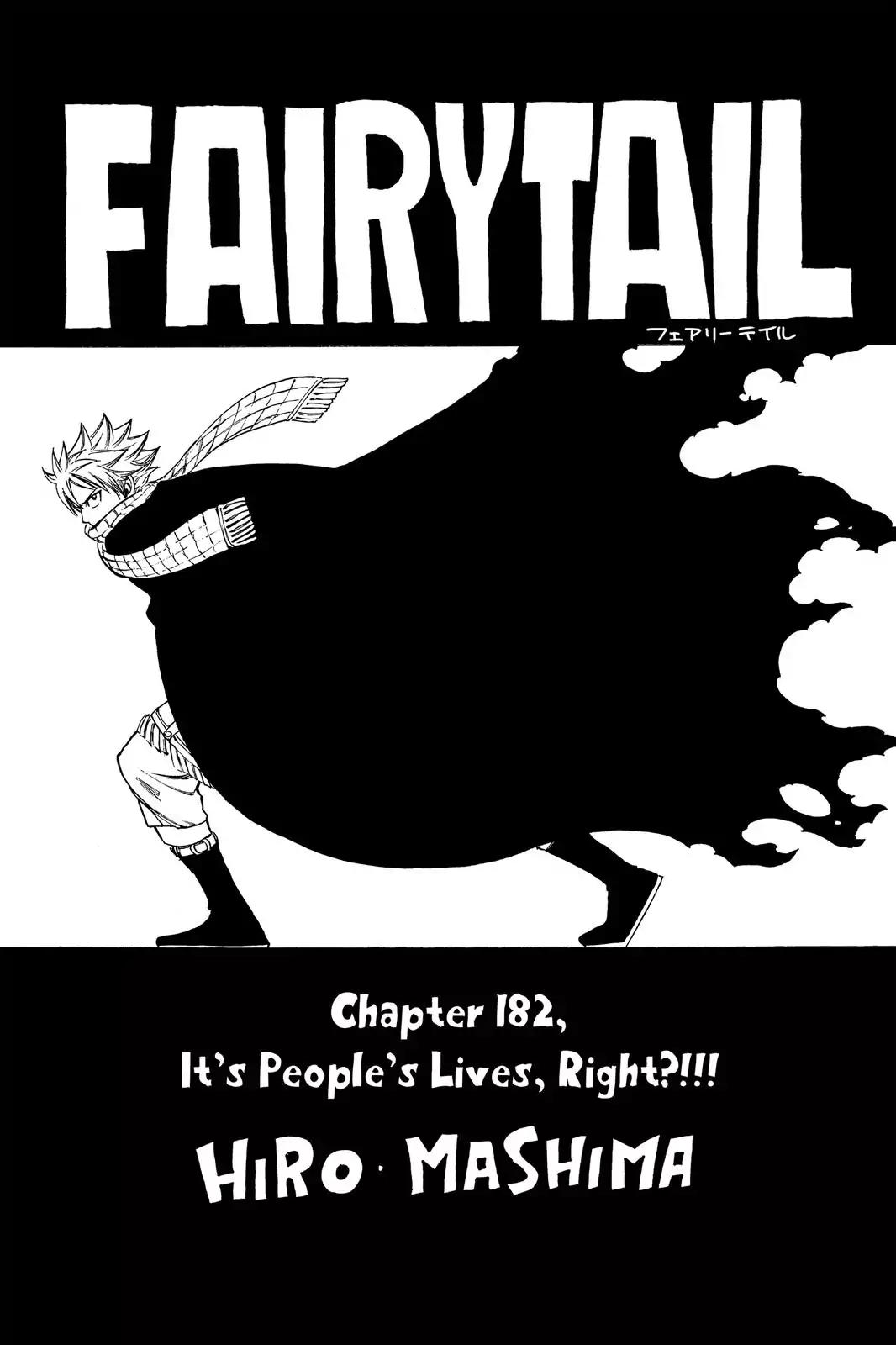 Fairy Tail Chapter 182 page 1 - Chapter 182: It's People's Lives, Right?!!!
