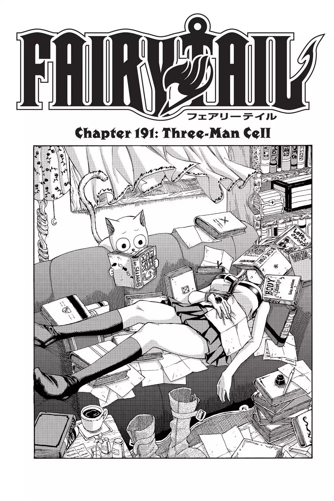 Fairy Tail Chapter 191 page 1 - Chapter 191: Three-Man Cell