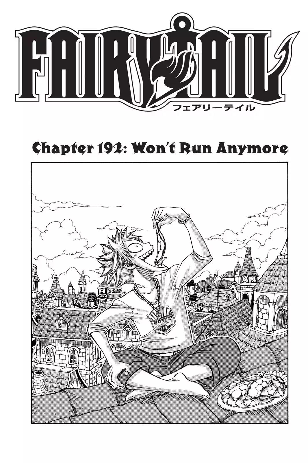 Fairy Tail Chapter 192 page 1 - Chapter 192: Won't Run Anymore