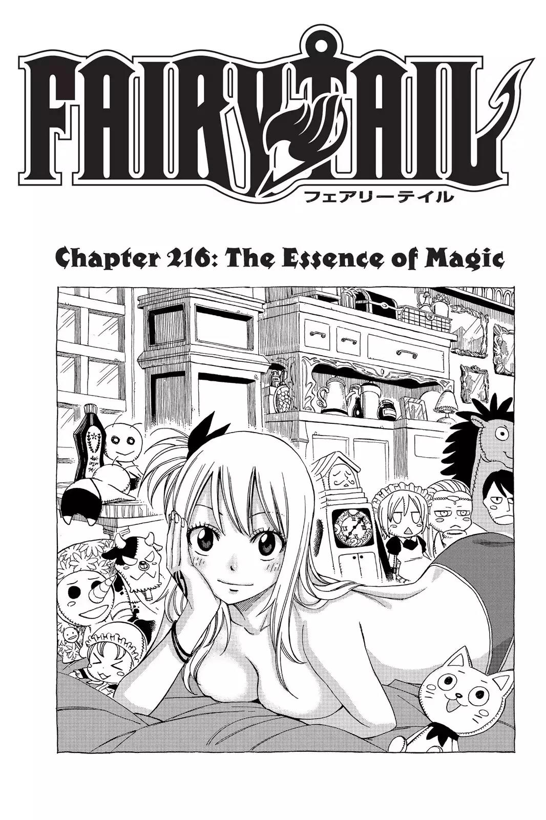 Fairy Tail Chapter 216 page 1 - Chapter 216: The Essence of Magic