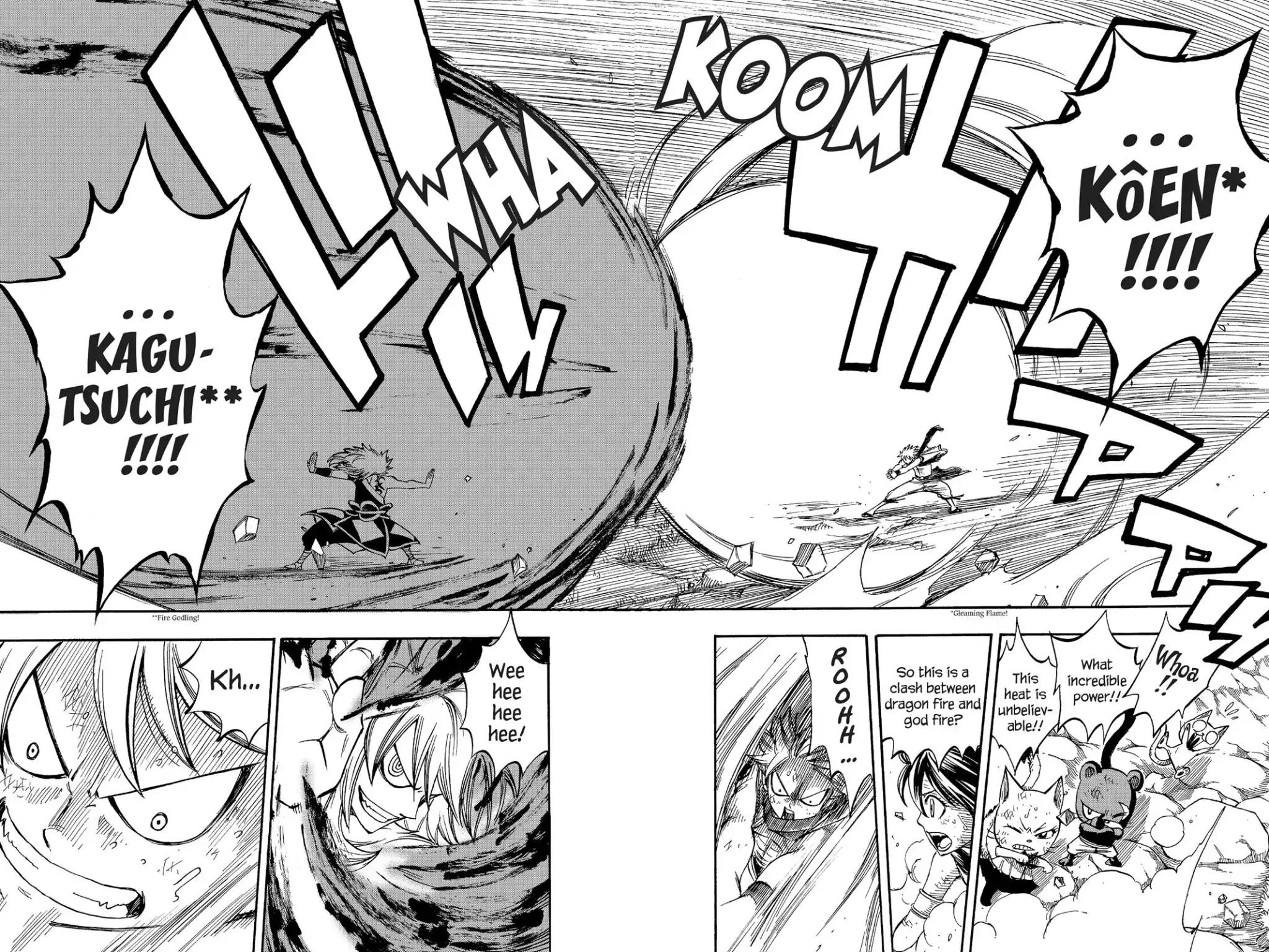 Fairy Tail Chapter 218 page 4 - Chapter 218: Fire Dragon Vs. Flame God