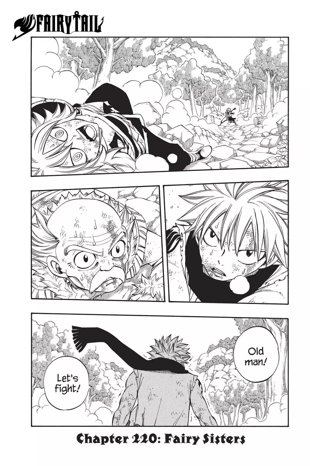 Fairy Tail Chapter 220 page 1 - Chapter 220: Fairy Sisters