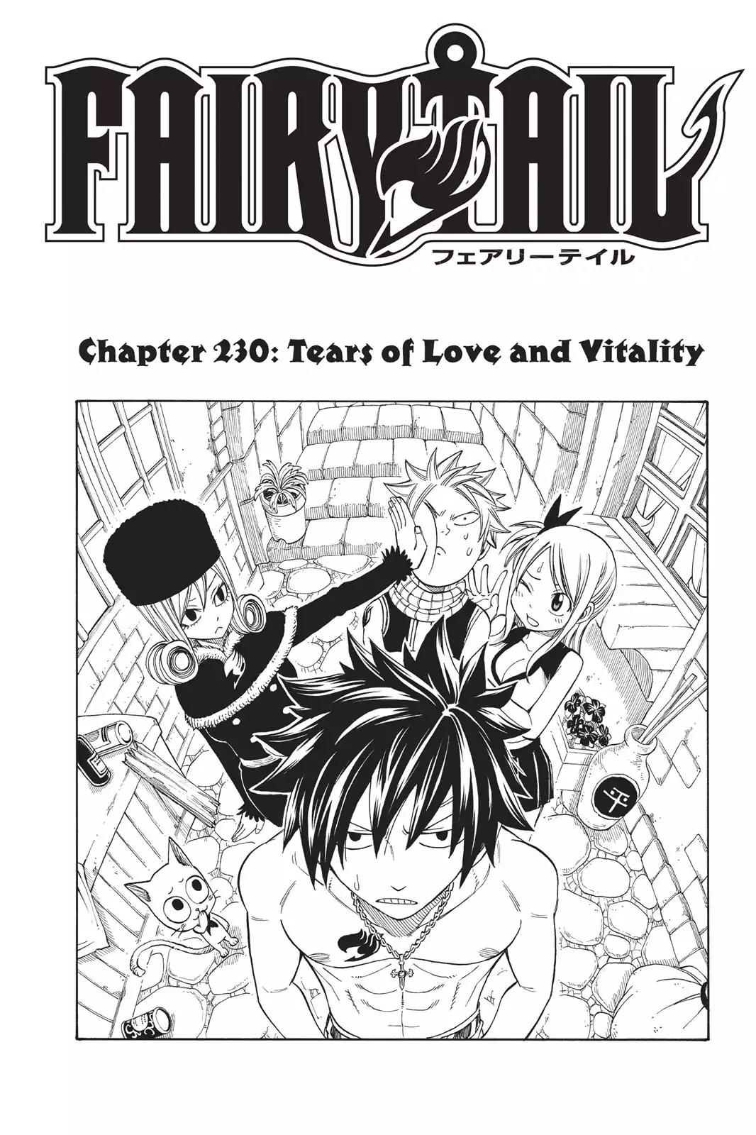 Fairy Tail Chapter 230 page 1 - Chapter 230: Tears of Love and Vitality