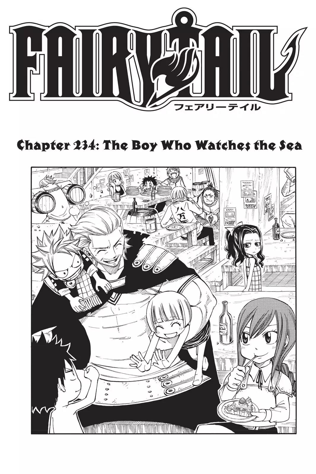 Fairy Tail Chapter 234 page 1 - Chapter 234: The Boy Who Watched the Sea