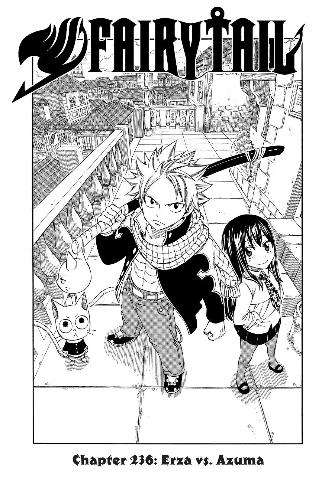Fairy Tail Chapter 236 page 1 - Chapter 236: Erza vs Azuma