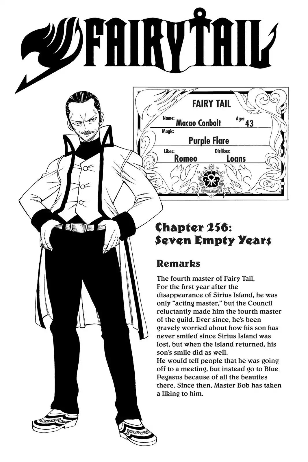 Fairy Tail Chapter 256 page 1 - Chapter 256: Seven Empty Years