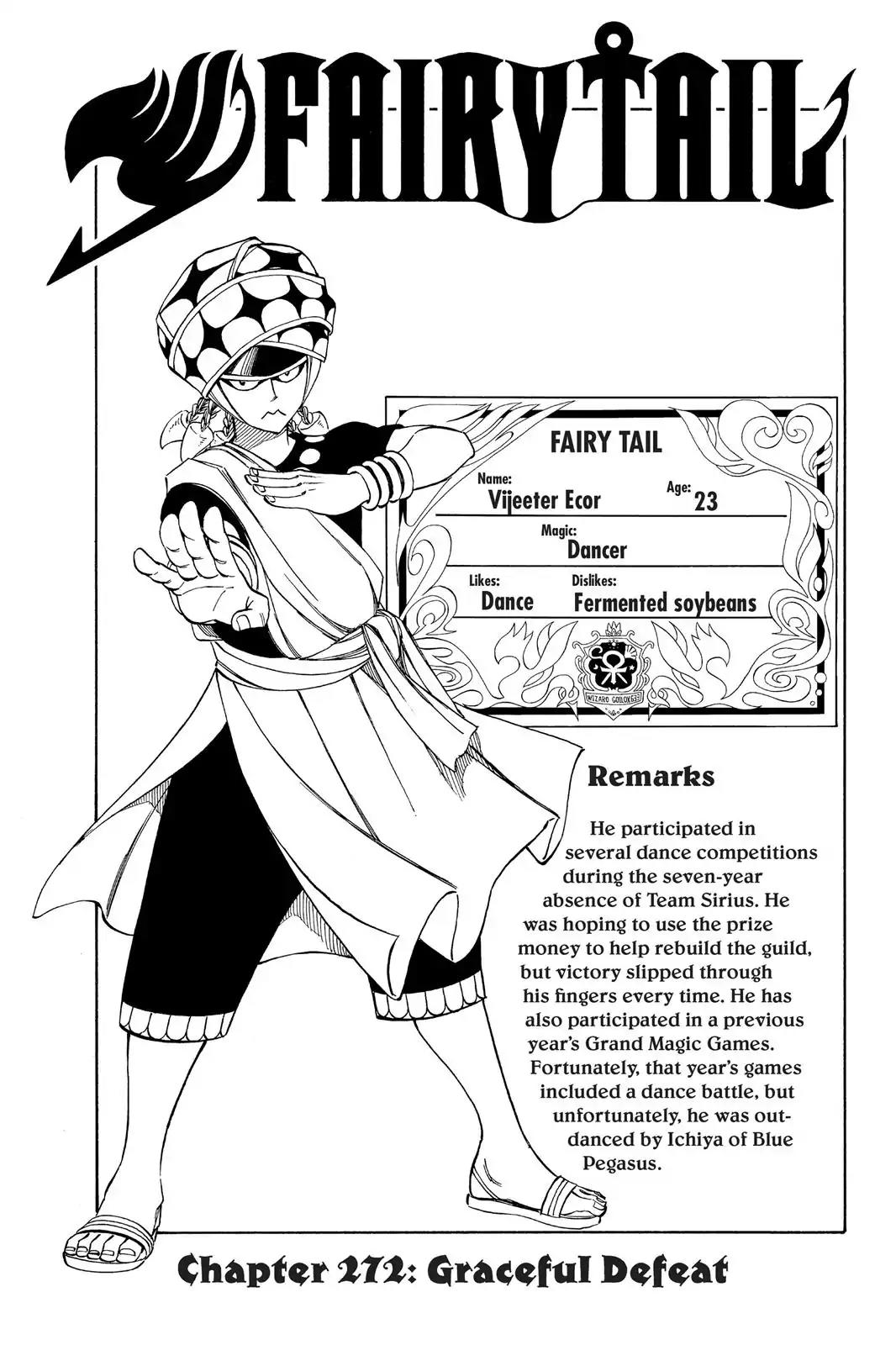 Fairy Tail Chapter 272 page 1 - Chapter 272: Graceful Defeat