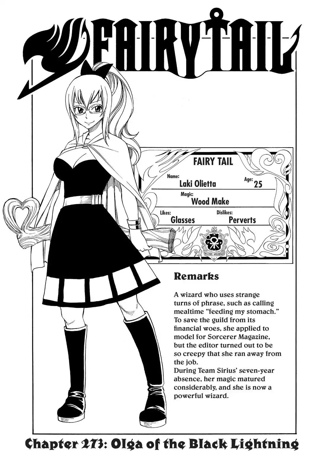 Fairy Tail Chapter 273 page 1 - Chapter 273: Orga of the Black Lightning
