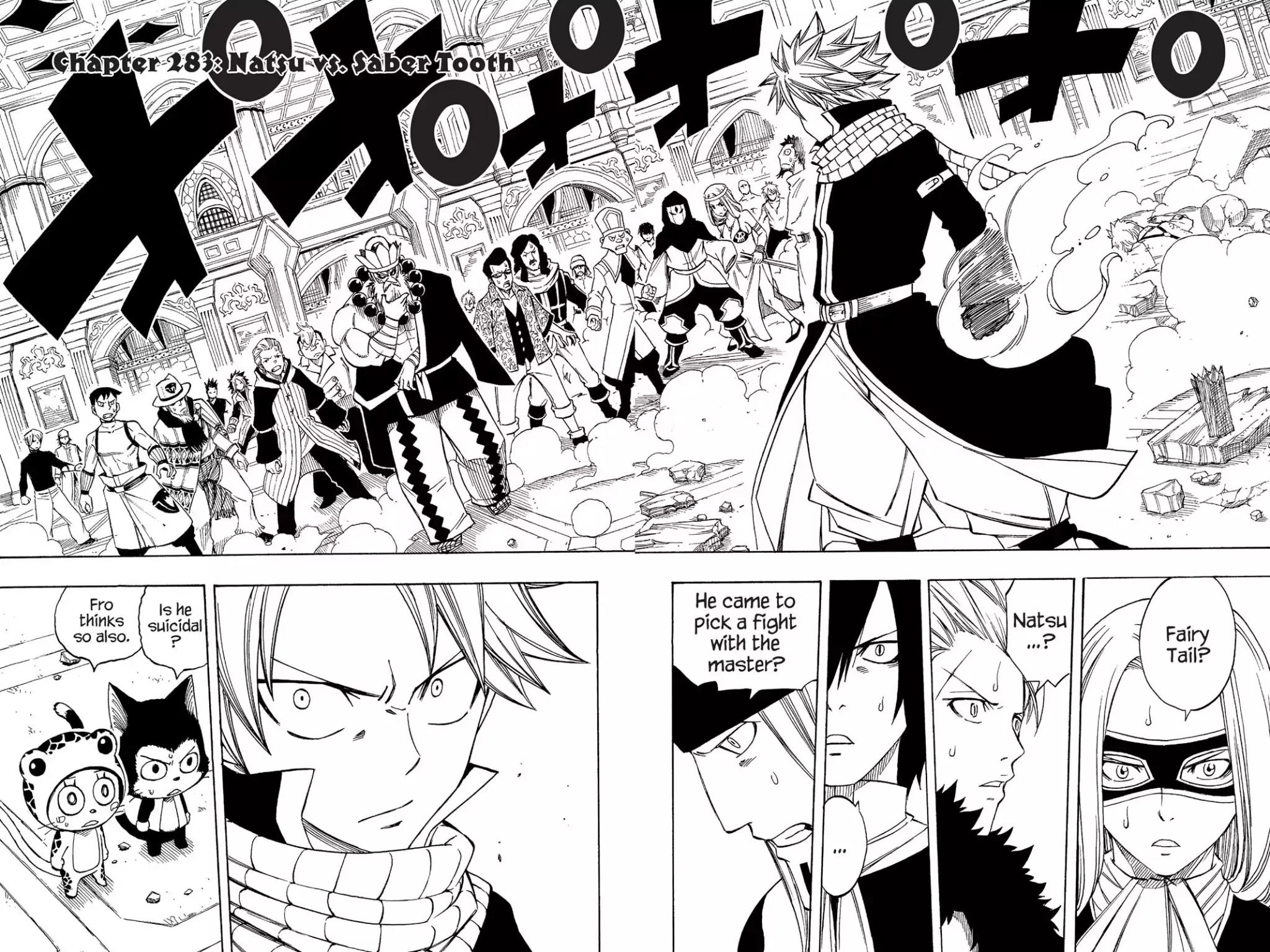 Fairy Tail Chapter 283 page 6 - Chapter 283: Natsu vs. Saber Tooth