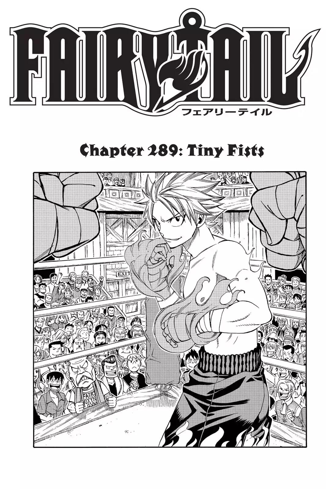 Fairy Tail Chapter 289 page 1 - Chapter 289: Tiny Fists
