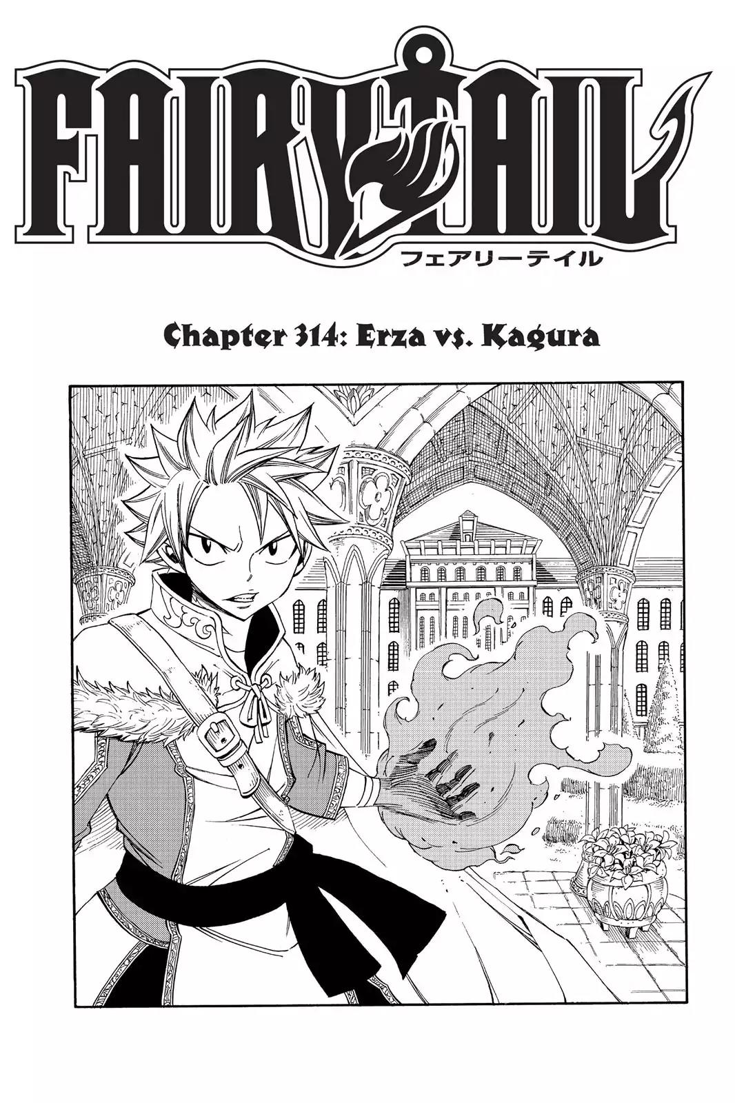 Fairy Tail Chapter 314 page 1 - Chapter 314: Erza Vs. Kagura