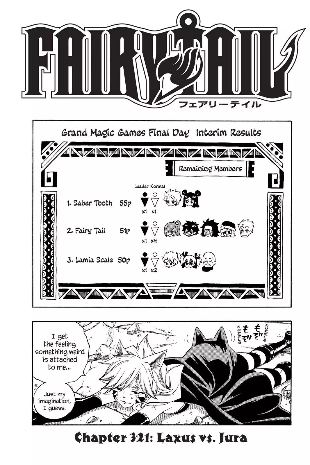 Fairy Tail Chapter 321 page 1 - Chapter 321: Laxus Vs. Jura