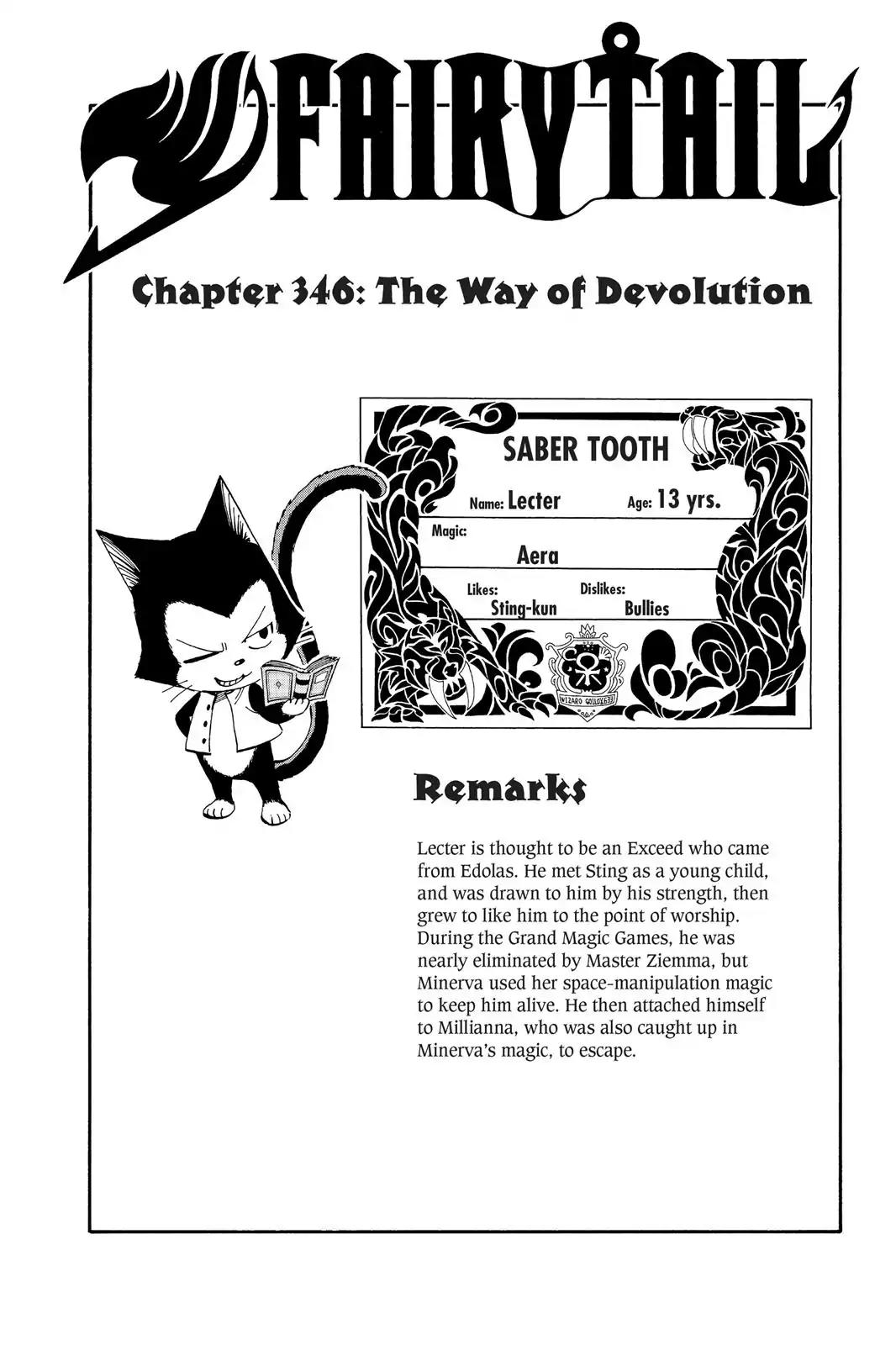 Fairy Tail Chapter 346 page 1 - Chapter 346: The Way of Devolution