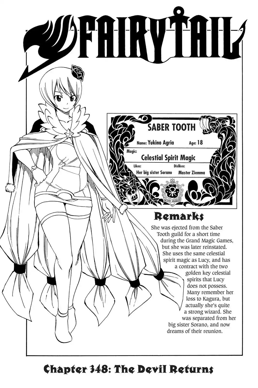 Fairy Tail Chapter 348 page 1 - Chapter 348: The Devil Returns
