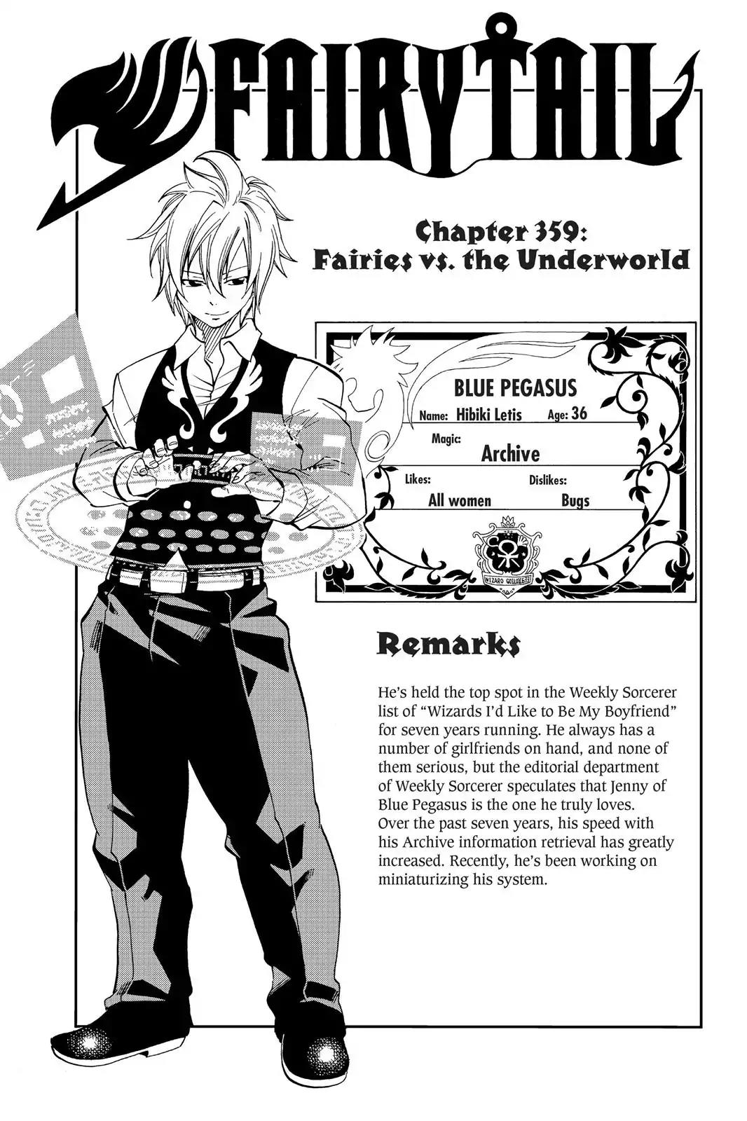 Fairy Tail Chapter 359 page 1 - Chapter 359: Fairies Vs. The Underworld