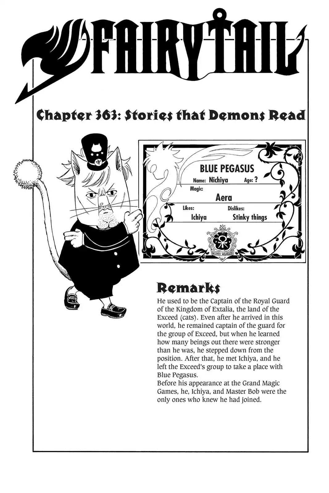 Fairy Tail Chapter 363 page 1 - Chapter 363: Stories that Demons Read