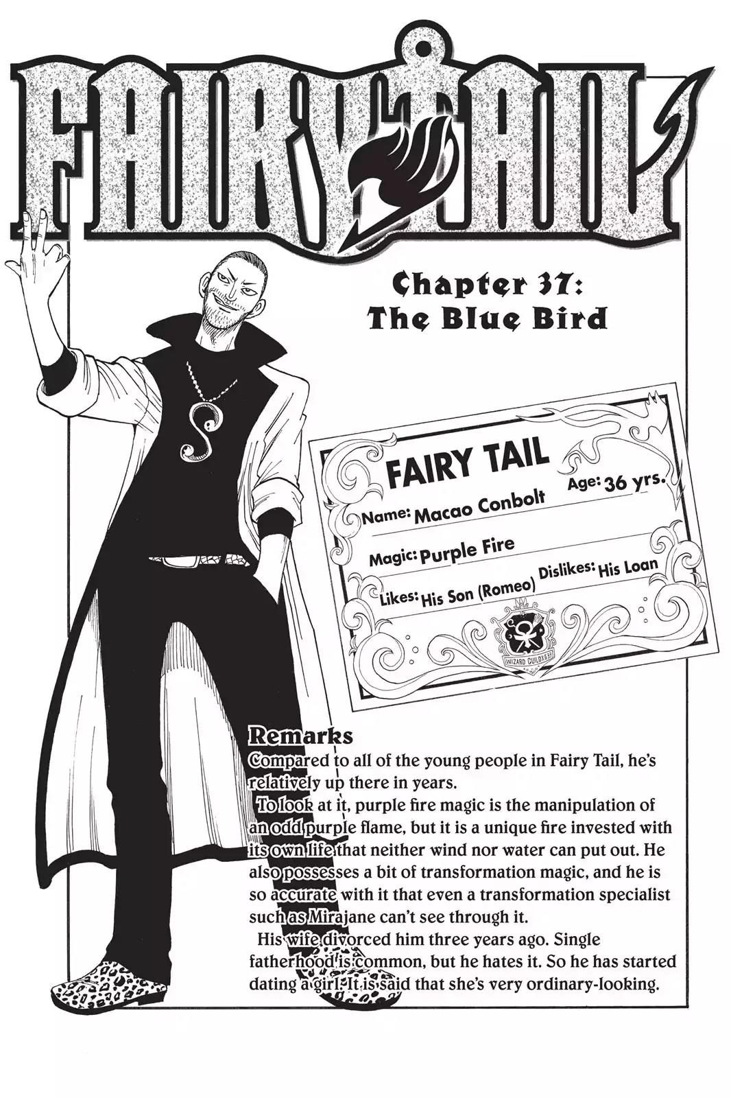 Fairy Tail Chapter 37 page 1 - Chapter 37: The Blue Bird