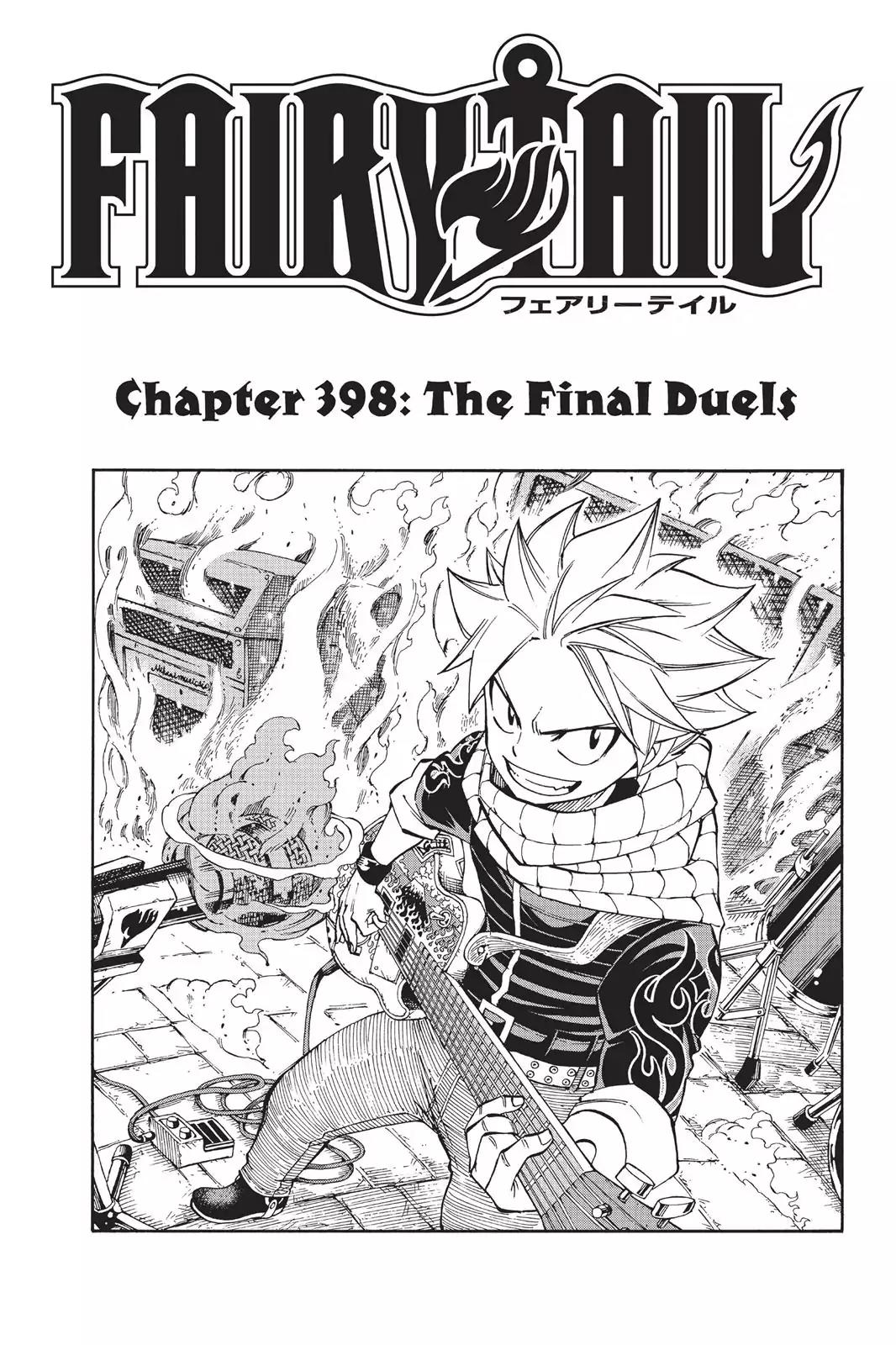 Fairy Tail Chapter 398 page 1 - Chapter 398: The Final Duels