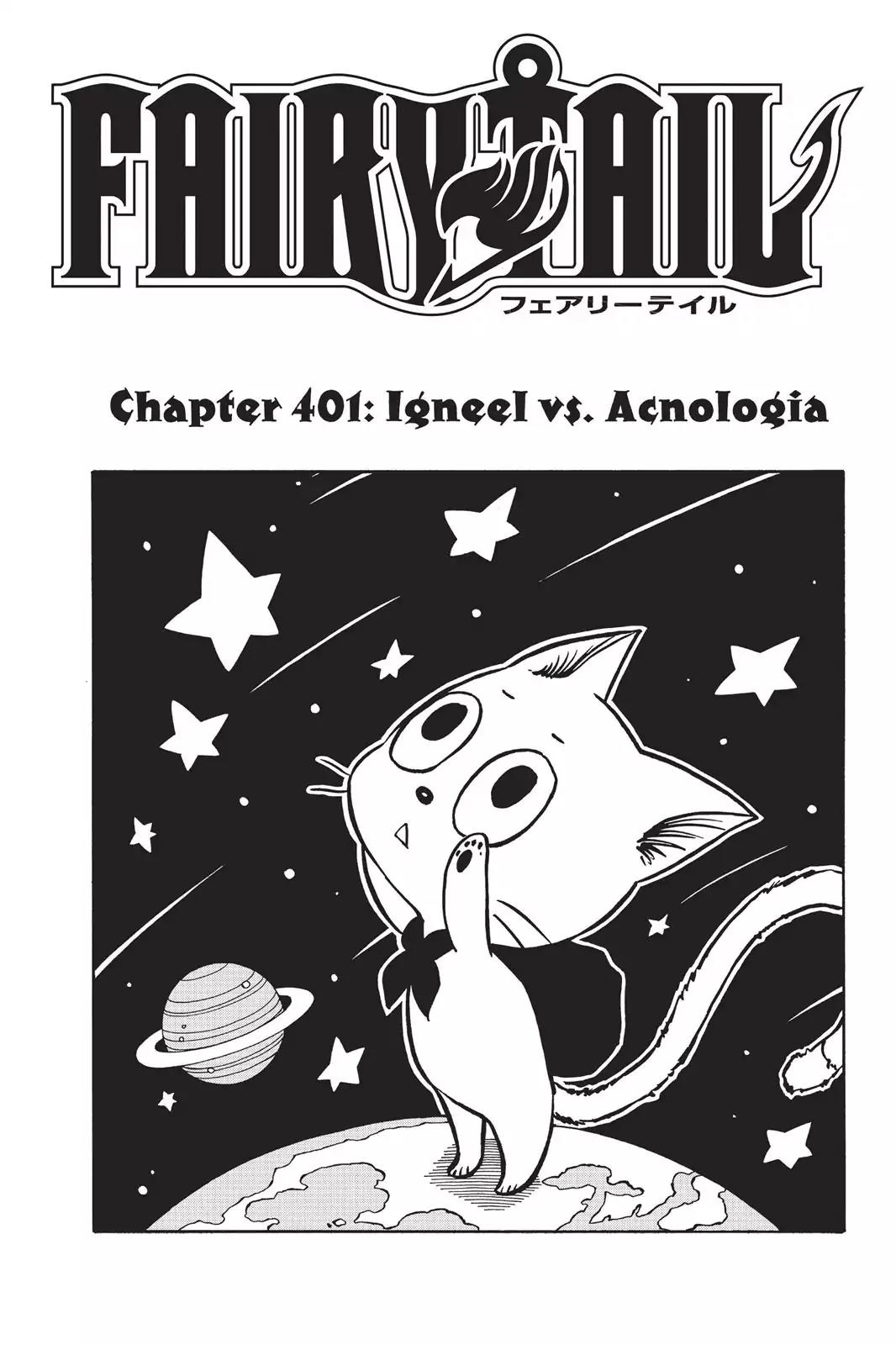 Fairy Tail Chapter 401 page 1 - Chapter 401: Igneel Vs. Acnologia