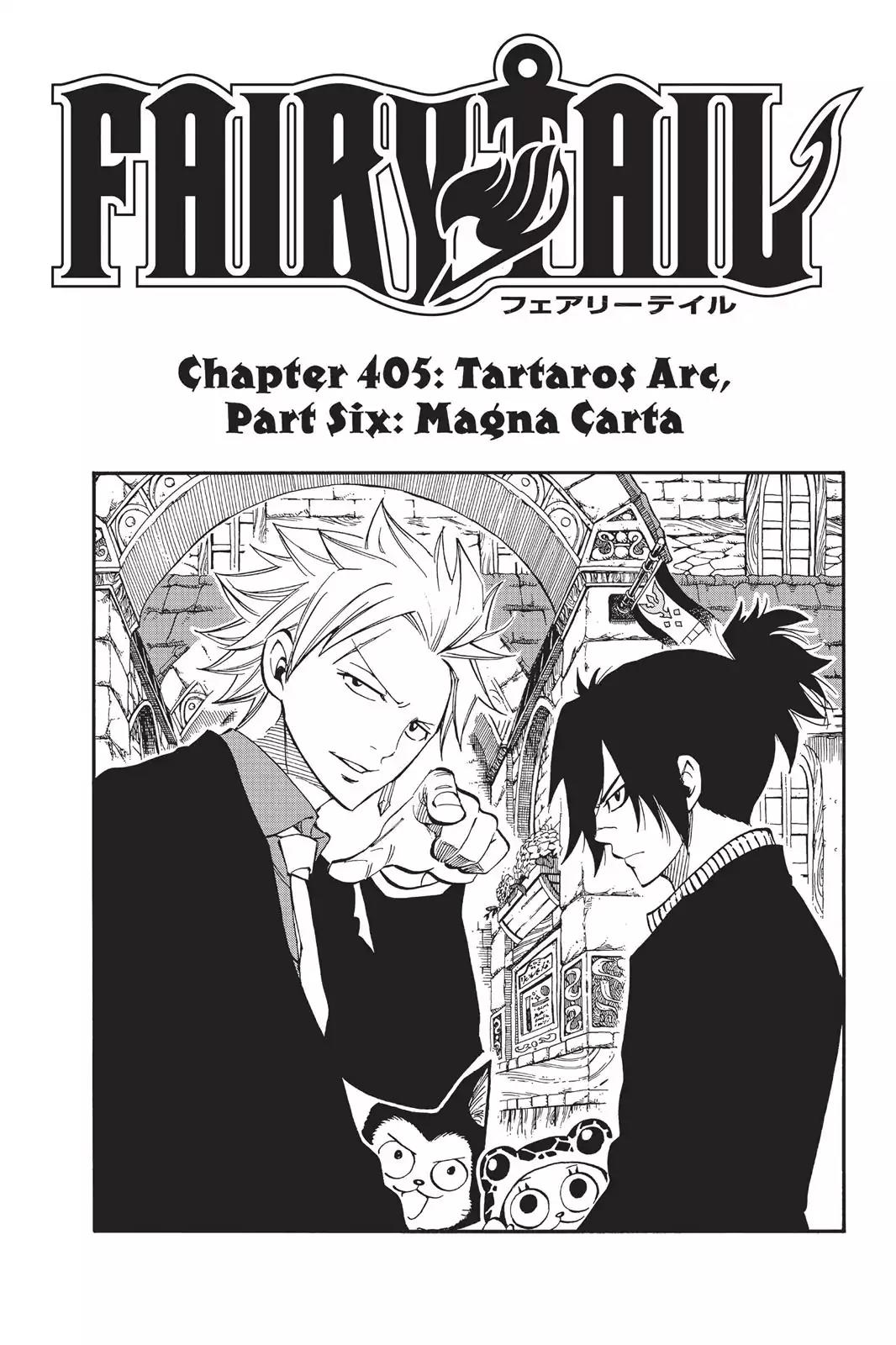 Fairy Tail Chapter 405 page 1 - Chapter 405: Tartaros Arc, Part 6: Magna Carta